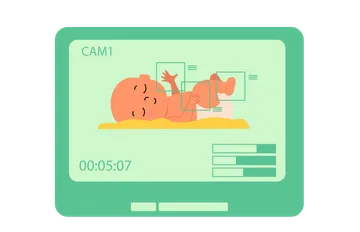 Computer screen showing AI-based sleep monitoring