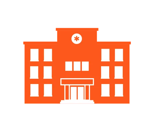 Alternative illustration of a hospital building