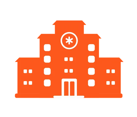 Alternative illustration of a hospital building