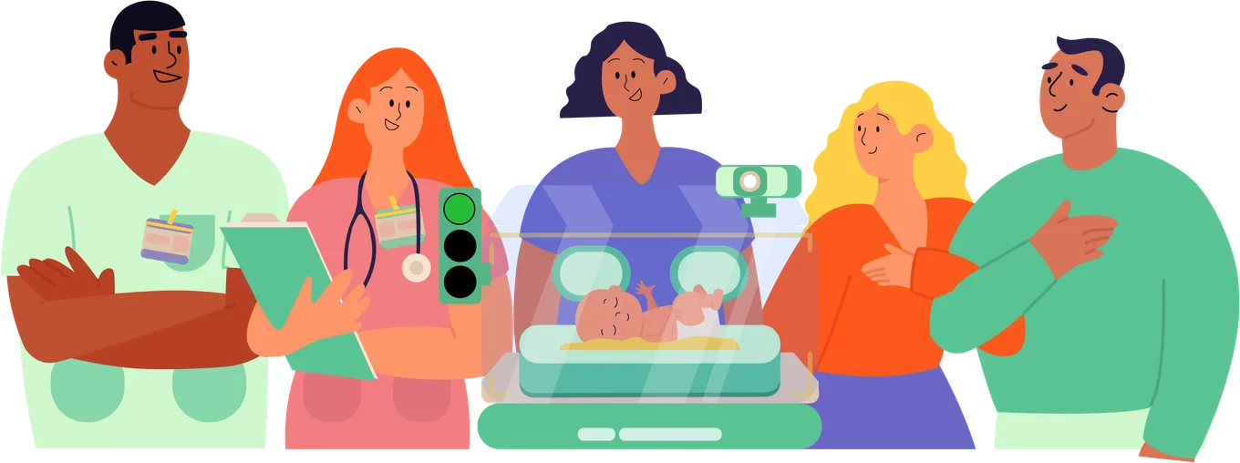 I See U Baby Care working together with families and care teams