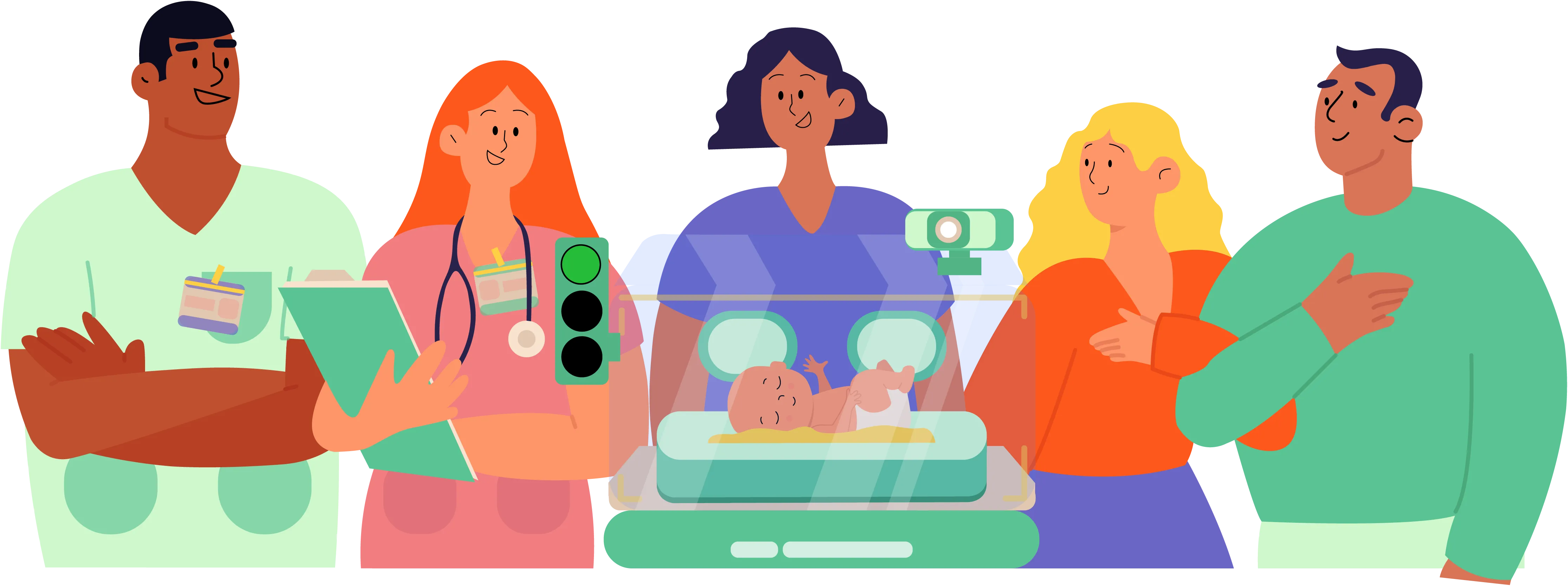 I See U Baby Care working together with families and care teams