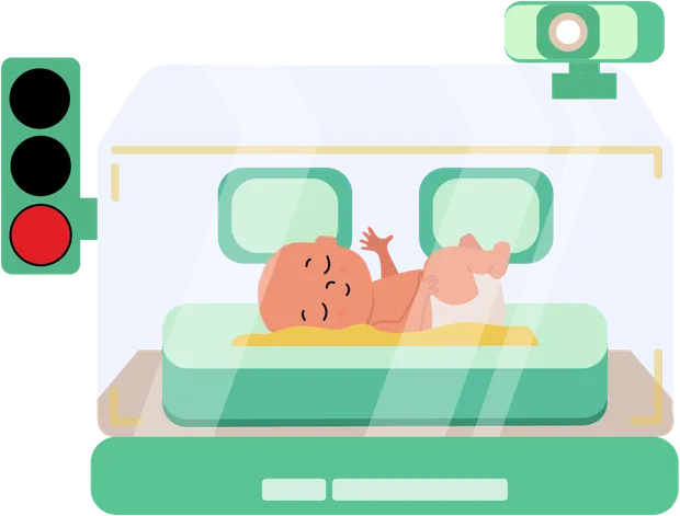 Non-contact neonatal sleep observation supporting parents and care teams